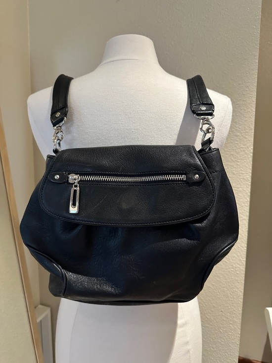 Cole Haan Handbags - Cole Haan backpack purse black leather convertible straps